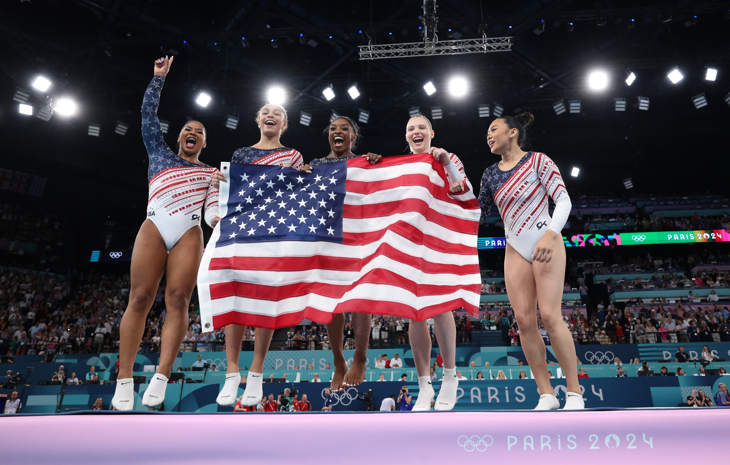 Simone Biles and Team USA earn ‘redemption’ by powering to Olympic gold in women’s gymnastics